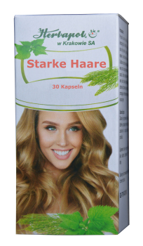 Beautiful hair caps with valuable medicinal herbs and vitamins for strong hair, nails and healthy skin, 30 capsules